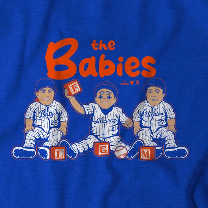 Baty, álvarez, & Vientos Babies Shirt -MLBPA- AthleteLogos + BreakingT